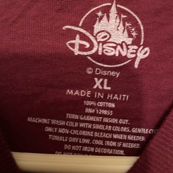 Burgundy and black Mickey Mouse twilight zone graph tee - Picture 3 of 3